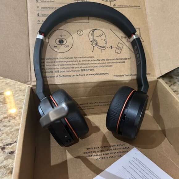 Jabra Evolve 75 Headset with microphone - Picture 1 of 5